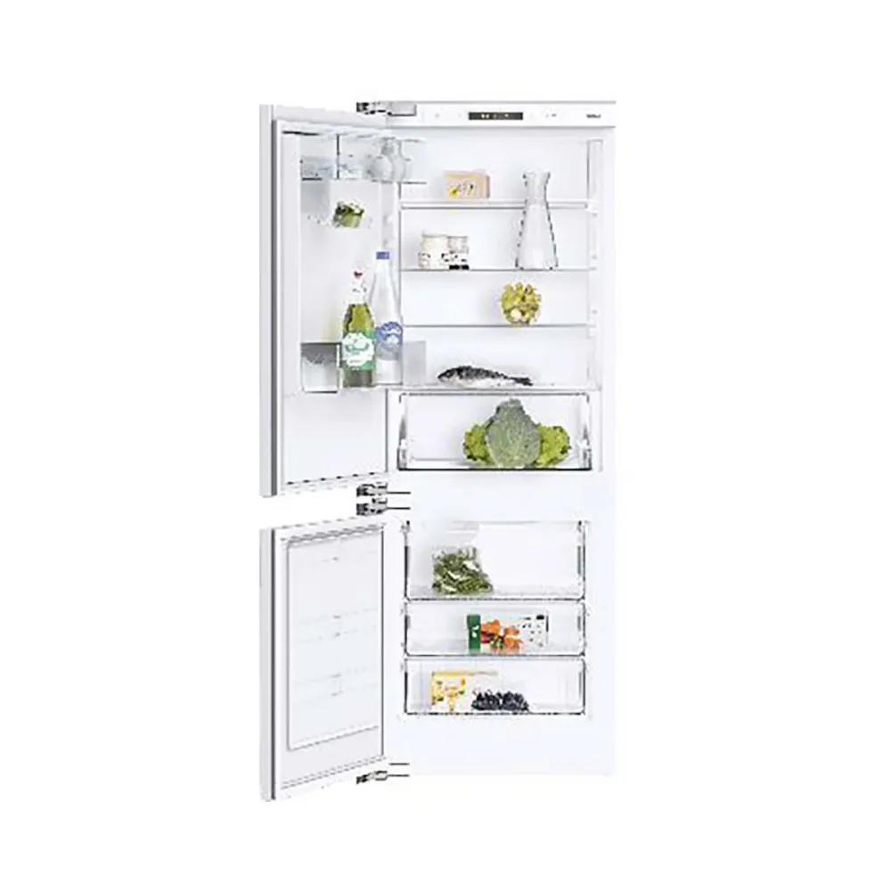 Sibir Duo Schwarz Links Einbau Kühlschrank 55cm vollintegriert – Einbaukühlschrank mit Gefrierfach 55 cm dekorfähig