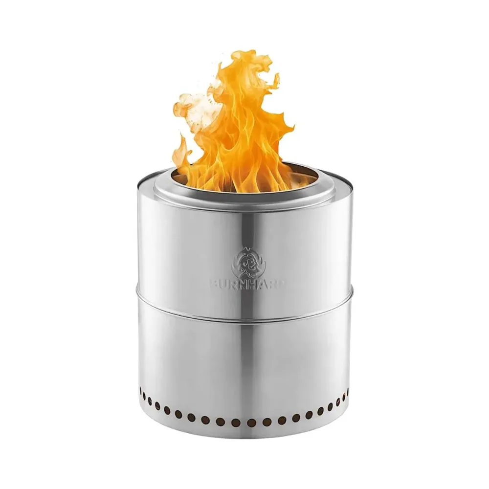 Burnhard Edelstahl Feuerschale [36 cm] – Feuerschale/Feuerstelle
