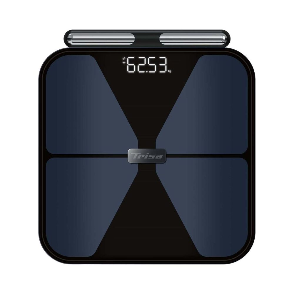 Trisa BioMetrix Smart Personenwaage – Personenwaage/Körperwaage – blau / schwarz