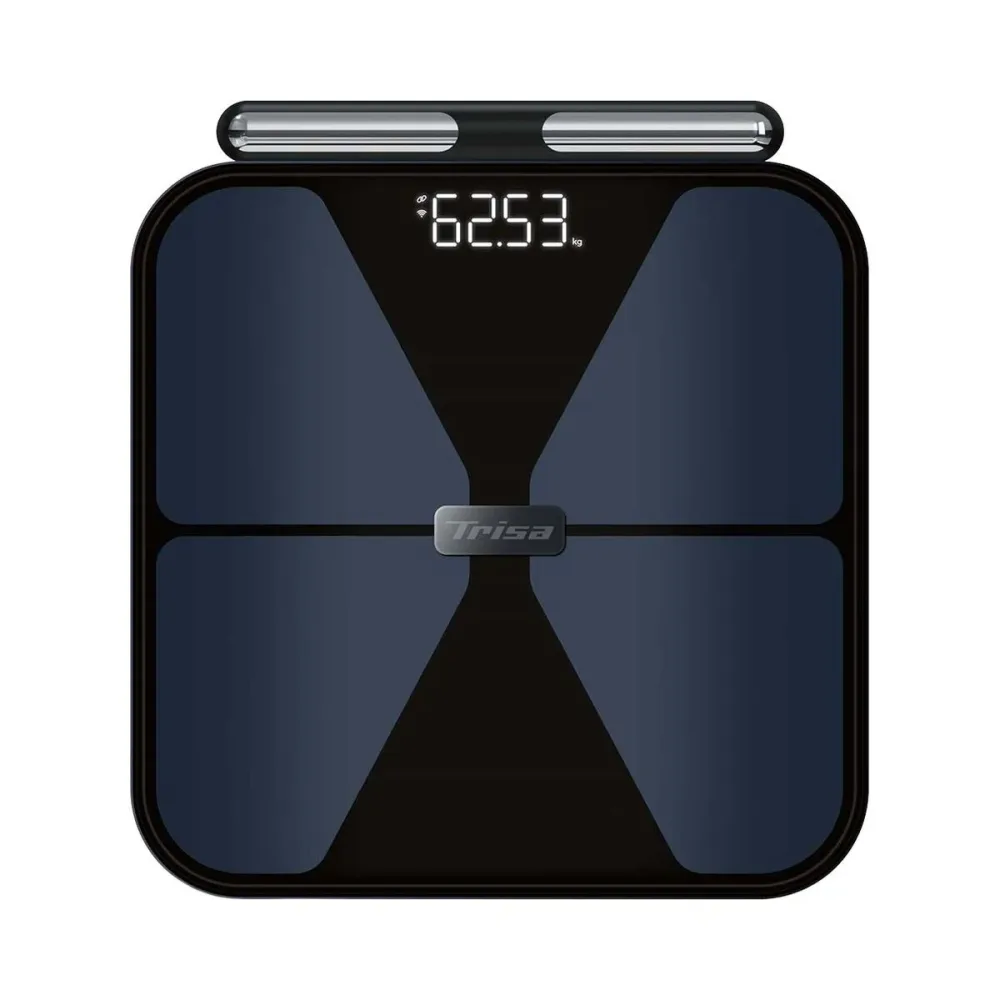 Trisa BioMetrix Smart Personenwaage – Personenwaage/Körperwaage – blau / schwarz