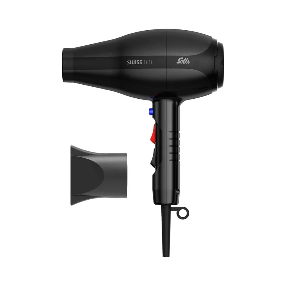 Solis Swiss Air Ion Schwarz 1.8m. SEV Haarföhn – Haarföhn/Haartrockner