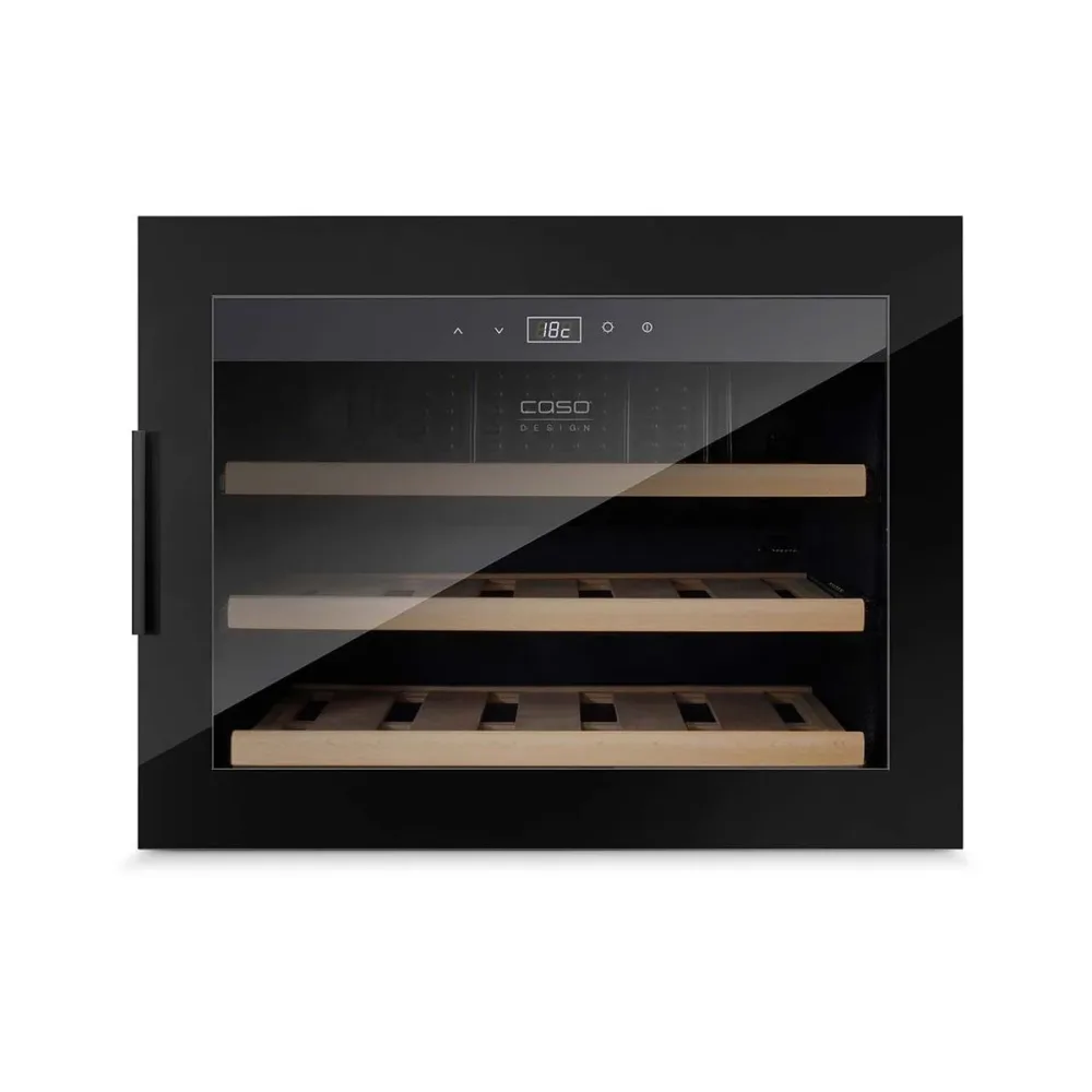 Caso Wine Safe 18 EB Black Einbau Weinkühlschrank – schwarz