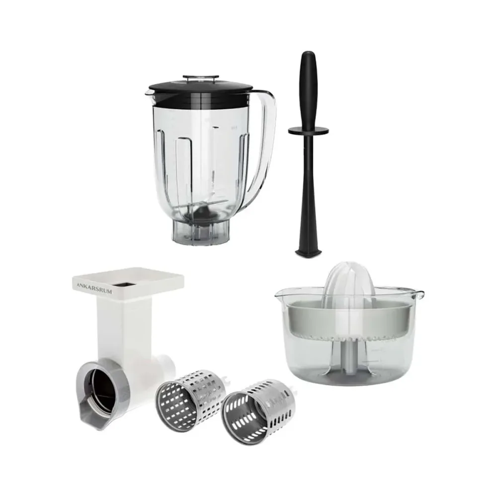 ANKARSRUM 920900070 Gemüseset – Küchenmaschine Zubehör – grau