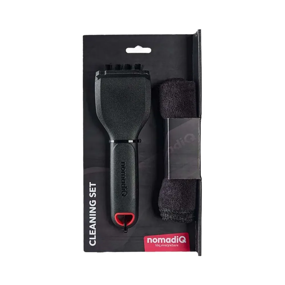 nomadiQ 39.2256.33BB Reinigungsset – Grillbürste/Grillreiniger – schwarz