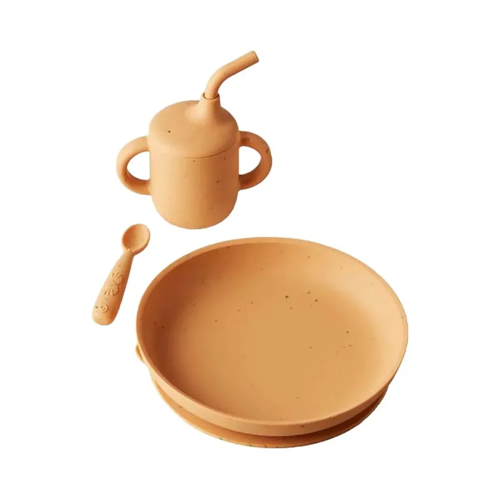Babymoov Kleinkind-Geschirrset LITTLE ARTY 3-teilig Orange