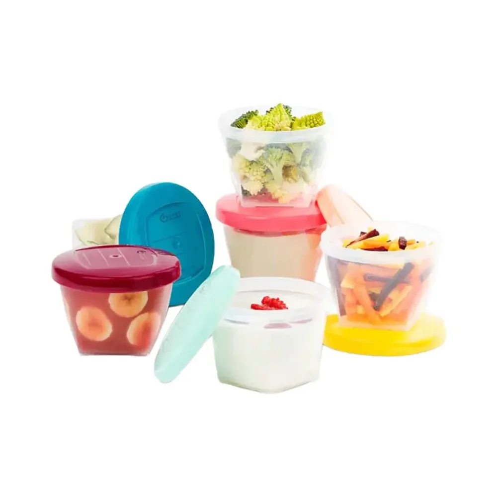 6er-Pack Behälter für Babynahrung 180ml