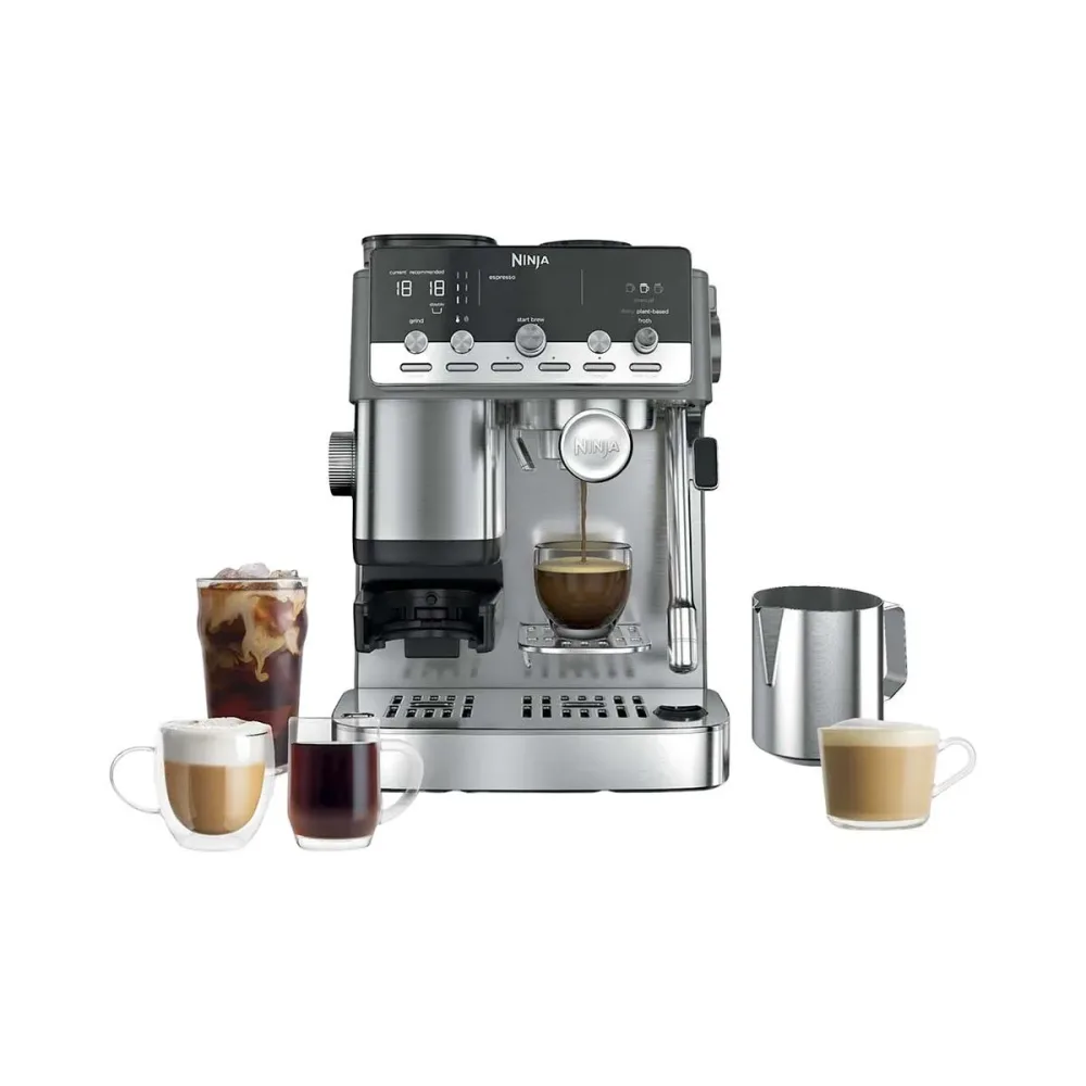 Ninja ES352CH Espressomaschine – Siebträgermaschine/Espressomaschine – silber