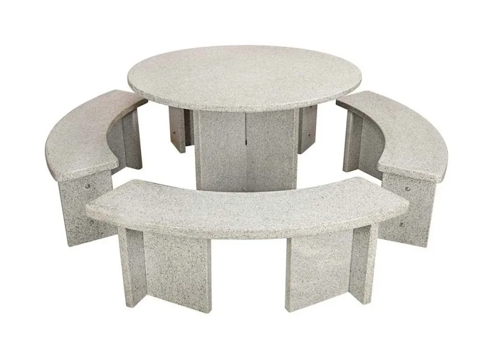 Gandria Granittisch mit Sitzbank