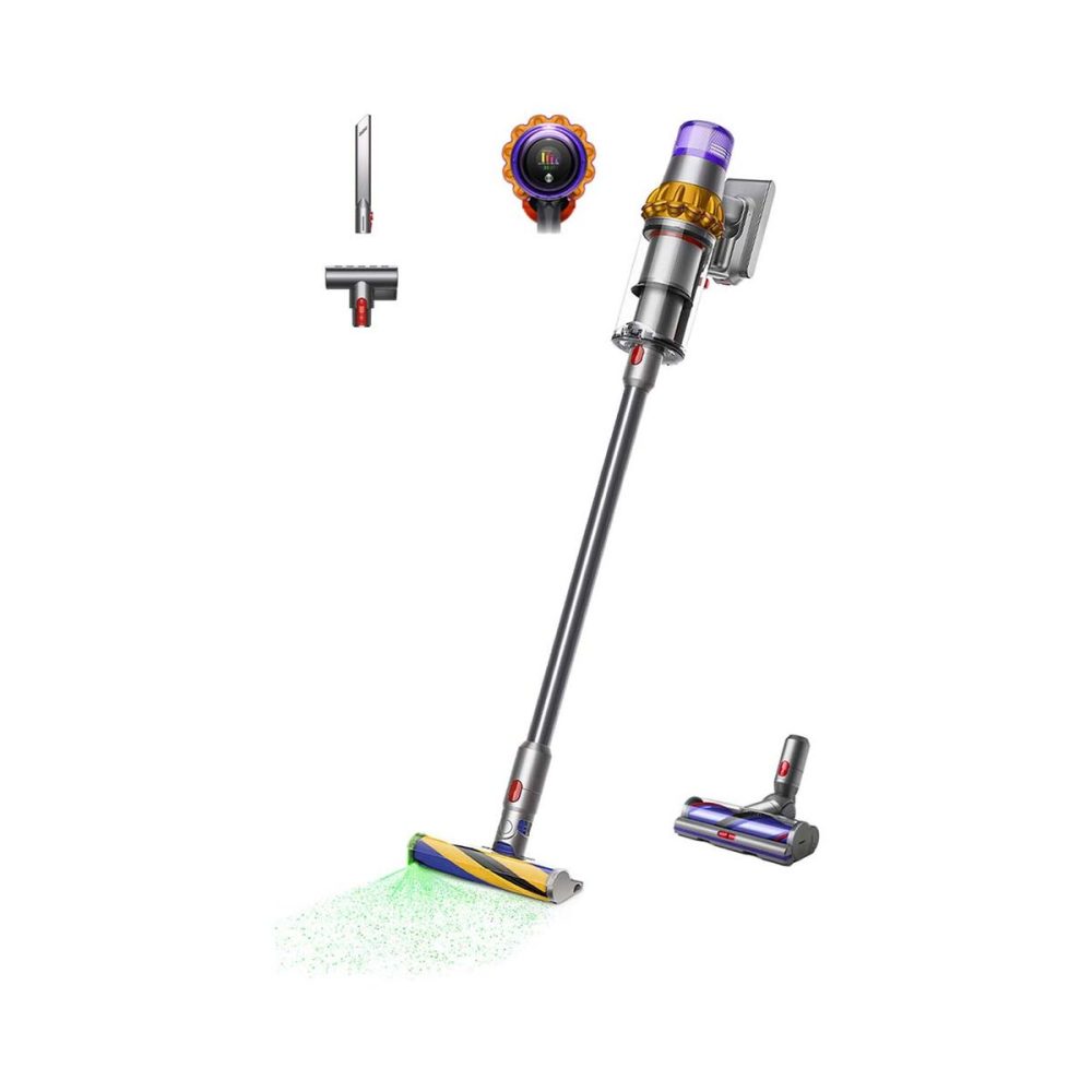 Dyson V15 Detect Absolute Akkustaubsauger – Akku Staubsauger/Besenstaubsauger – gelb