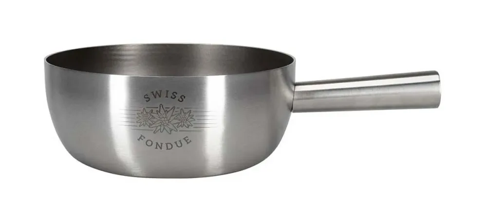 Nouvel Caquelon Swiss Fondue Fondue Caquelon – silber