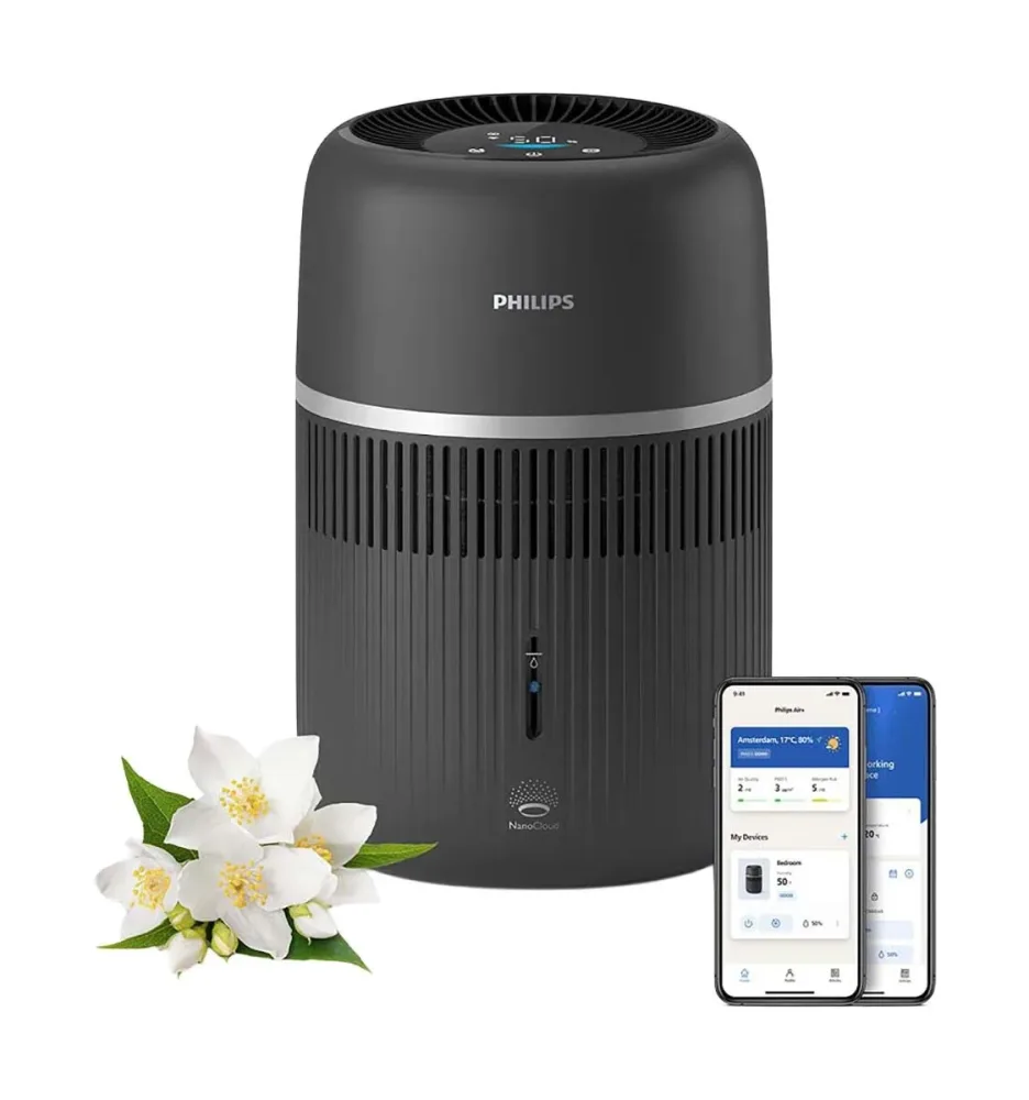 PHILIPS HU4210/03 4000 Series Luftbefeuchter Dunkelgrau (3 W, Raumgröße: 44 m²)