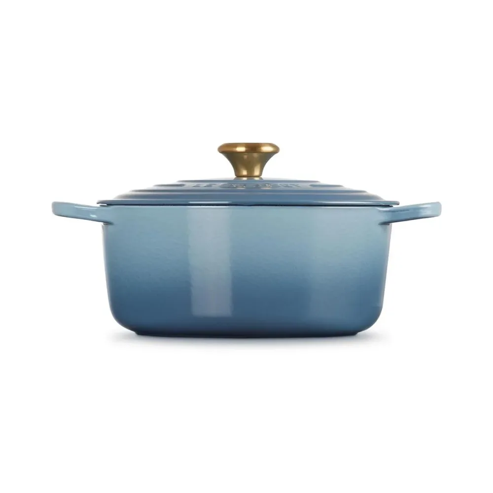 LE CREUSET Bräter SIGNATURE gusseisen hellblau
