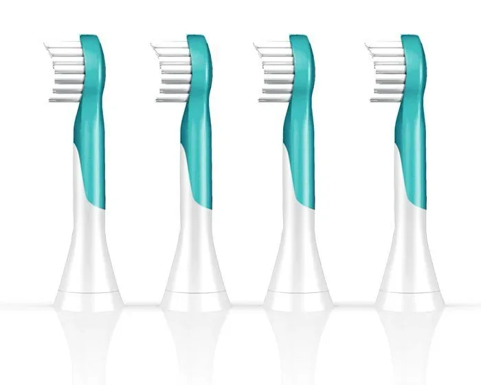Philips Ersatzbürste Kids HX6034/33 Ersatzbürsten – Ersatzbürste/Zahnpflege Zubehör – türkis
