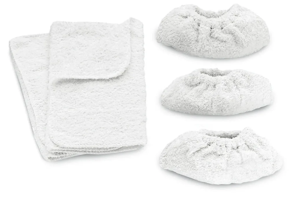 Kärcher Frotteetuch Set – Wischbezug/Ersatzbürste – weiss