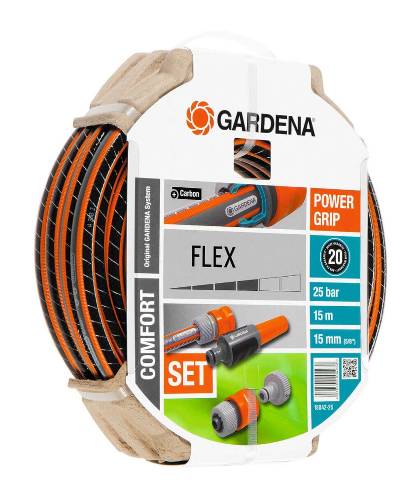 Gardena Comfort Flex Set - Schlauch (Schwarz/Orange)