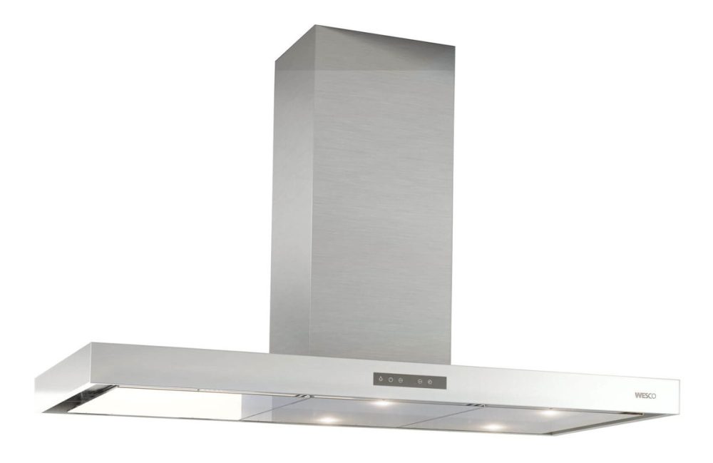 Wesco Quadro 7-120 Dunstabzugshaube 60cm – Inselhaube/Dunstabzugshaube Insel – edelstahl