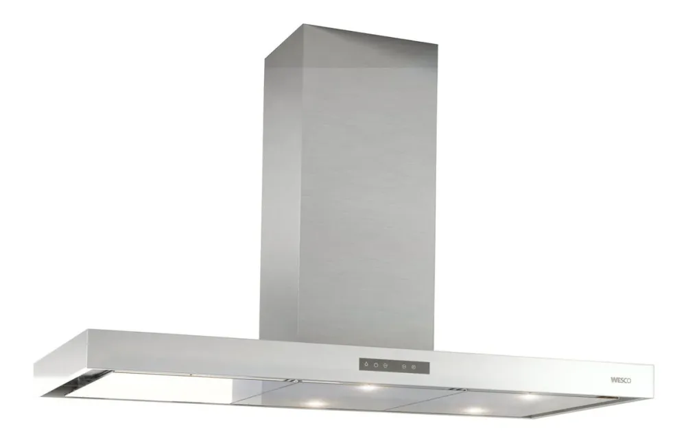 Wesco Quadro 7-120 Dunstabzugshaube 60cm – Inselhaube/Dunstabzugshaube Insel – edelstahl