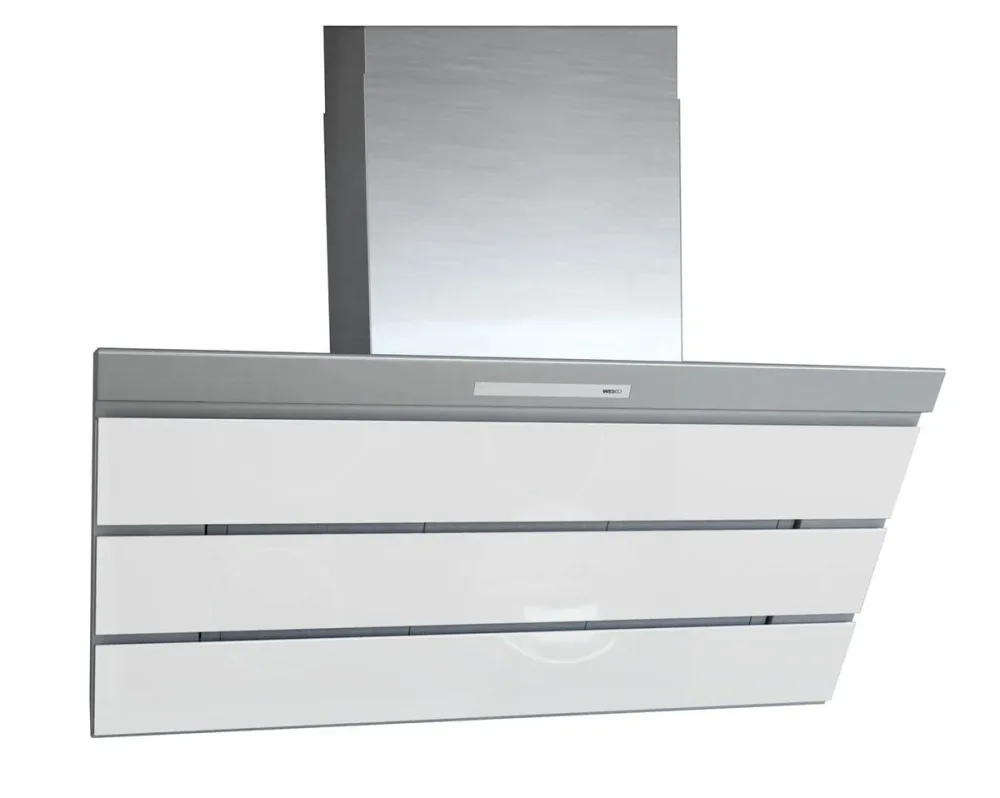Wesco WHE virago 120 Dunstabzugshaube Wandhaube – Wandhaube/Dunstabzugshaube Wand – glas / weiss