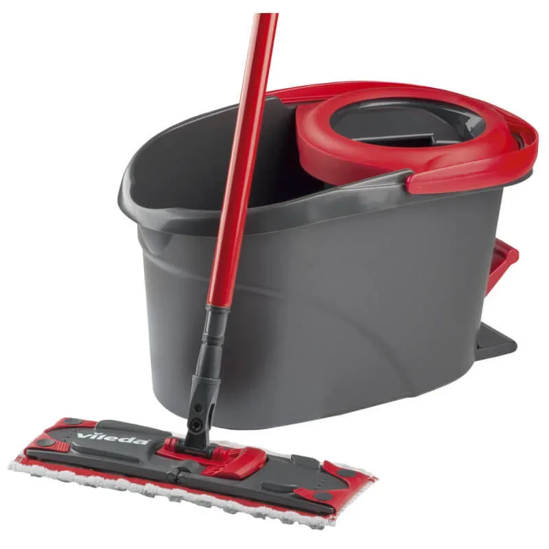 Vileda Ultramat Turbo Flachwischer – Wischbezug/Ersatzbürste – schwarz