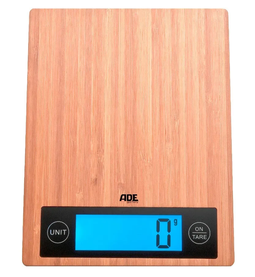 ADE - K�chenwaage Ramona Bambus, 21.4X33X34CM, Braun