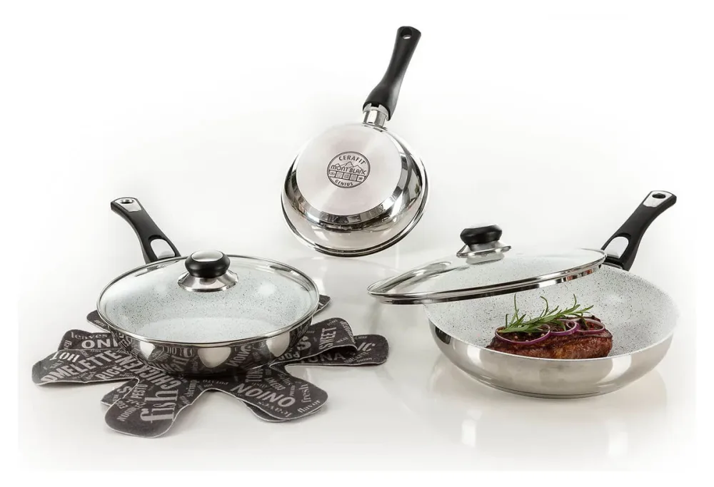Pfannen-Set Cerafit  Mont-Blanc, 7-teilig