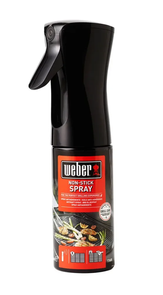 Weber Antihaft-Spray – Weber Grillbürste/Grillreiniger – schwarz