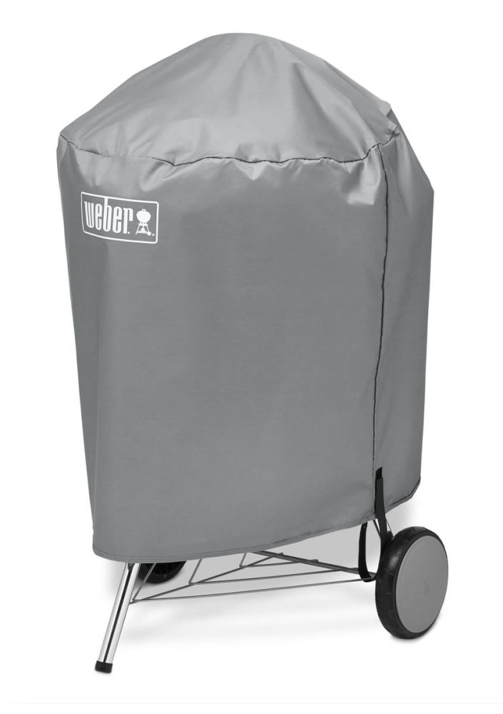 Weber Abdeckhaube für Holzkohlegrills 57 cm – Weber Grillabdeckung/Grill Abdeckhaube – grau