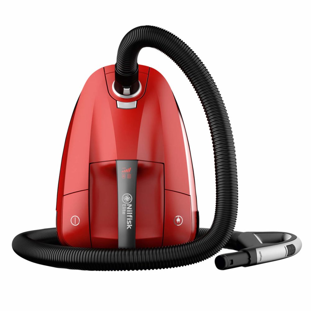 Nilfisk Elite Energy Classic Staubsauger – Staubsauger mit Beutel – rot