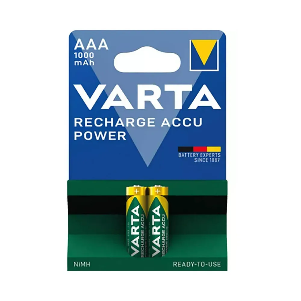 VARTA Batterie Akku 5703301404 R2U, AAA/HR03, 1000 mAh, 4 S.