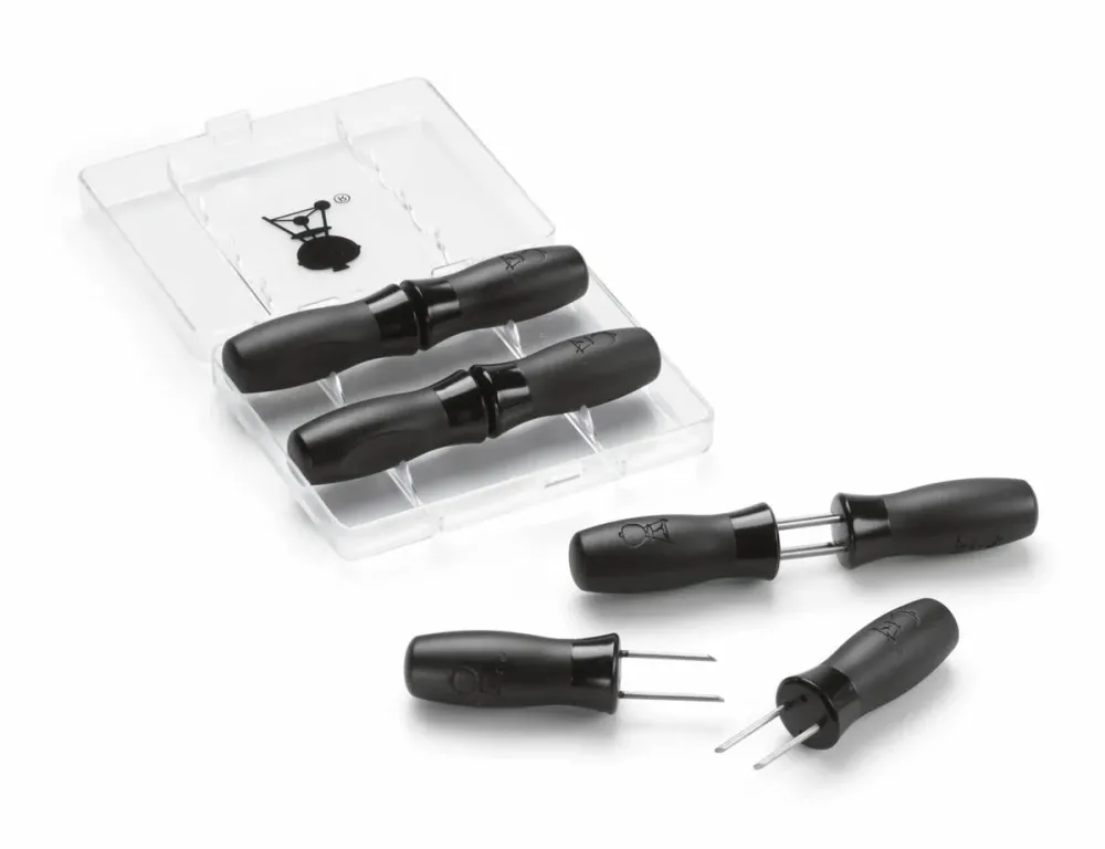 Weber Maiskolbenhalter-Set Maiskolbenhalter – Weber Grillzange/Grillbesteck – schwarz