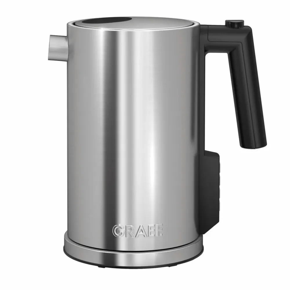 Graef - WK 900 - Edelstahlwasserkocher mit Temperatureinstellung, 1.2 Liter, 1.2L