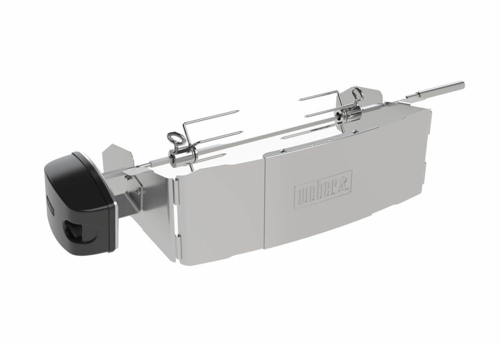 Weber Drehspiess Pulse – Weber Grill Ablage/Grill Rollwagen/Grill Erweiterung – edelstahl