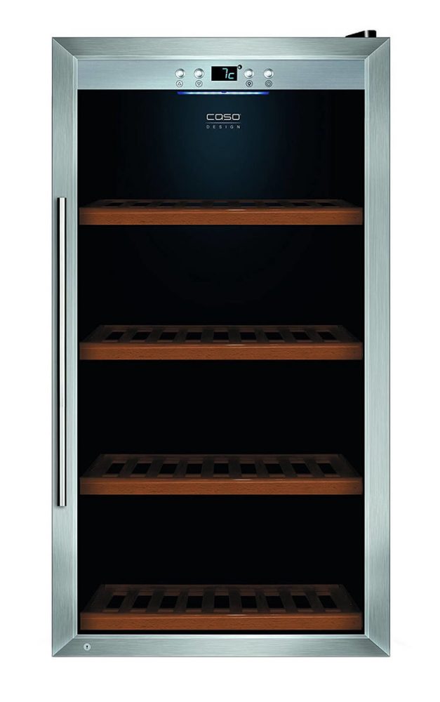 Caso WineSafe 75 Weinkühlschrank – Weinkühlschrank freistehend – silber
