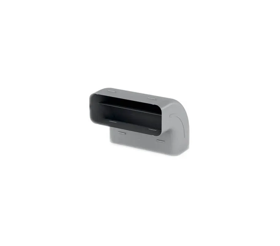 V-ZUG Bogen 90°, senkrecht für Flachkanal (B 227 / H 94 mm), L=174 mm