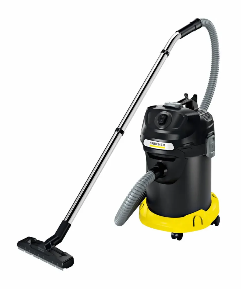 Kärcher AD 4 Premium Aschesauger – Staubsauger ohne Beutel – schwarz / gelb