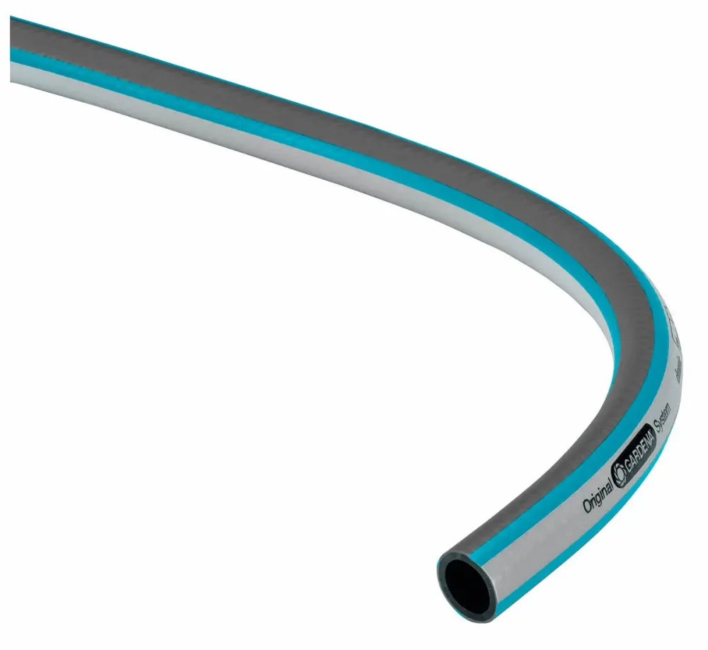GARDENA 18025-20 Classic 19 mm (3/4 Gartenschlauch Schlauch-Innen-Ø=19 mm 50 m 3/4 Zoll 1 St. Grau, Blau