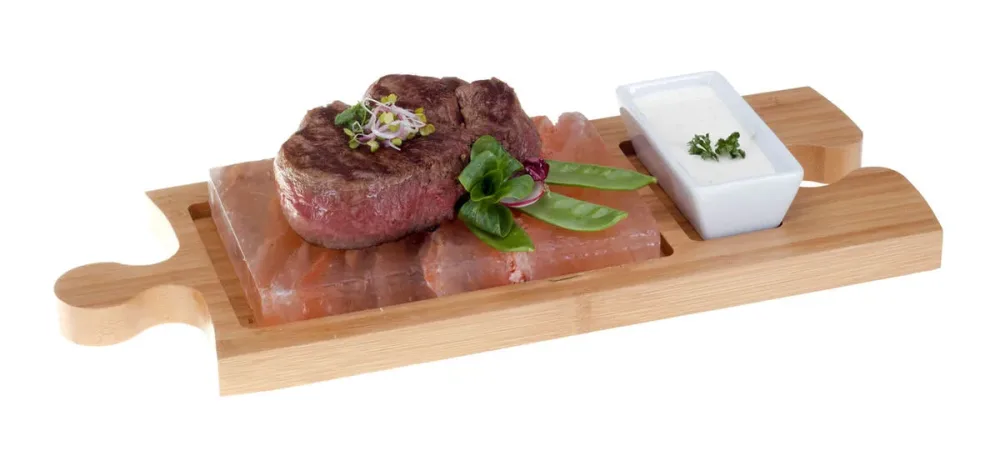 Nouvel Himalaya Salz Warmhalteplatte – Tischgrill – braun