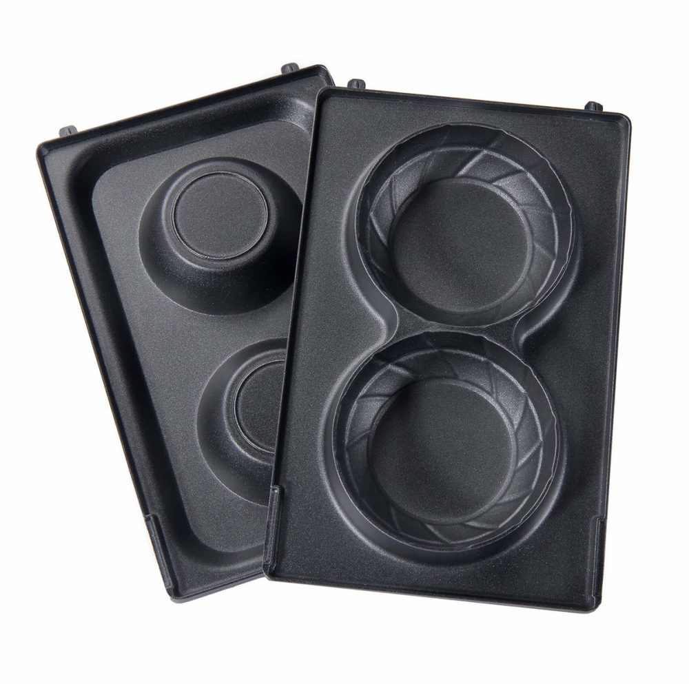 Trisa 7364.9802 Waffle Cups Platten – Sandwichmaker/Sandwichtoaster – schwarz