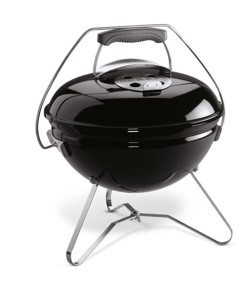Weber Smokey Joe Premium Black Kugelgrill – Weber Holzkohlegrill/Kohlegrill