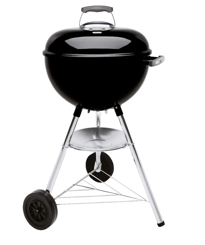 Weber BAR-B-KETTLE, 47 CM Kugelgrill – Weber Holzkohlegrill/Kohlegrill – black