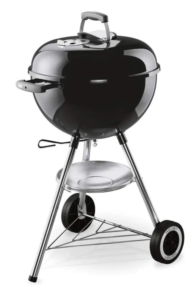 Weber Classic Kettle 47cm Kugelgrill Holzkohle – Weber Holzkohlegrill/Kohlegrill – black