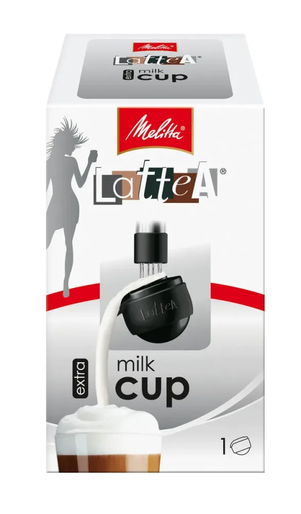 Melitta Milk Cup Kännchen 1 Stück Zubehör – Kaffeemaschine Entkalker – schwarz