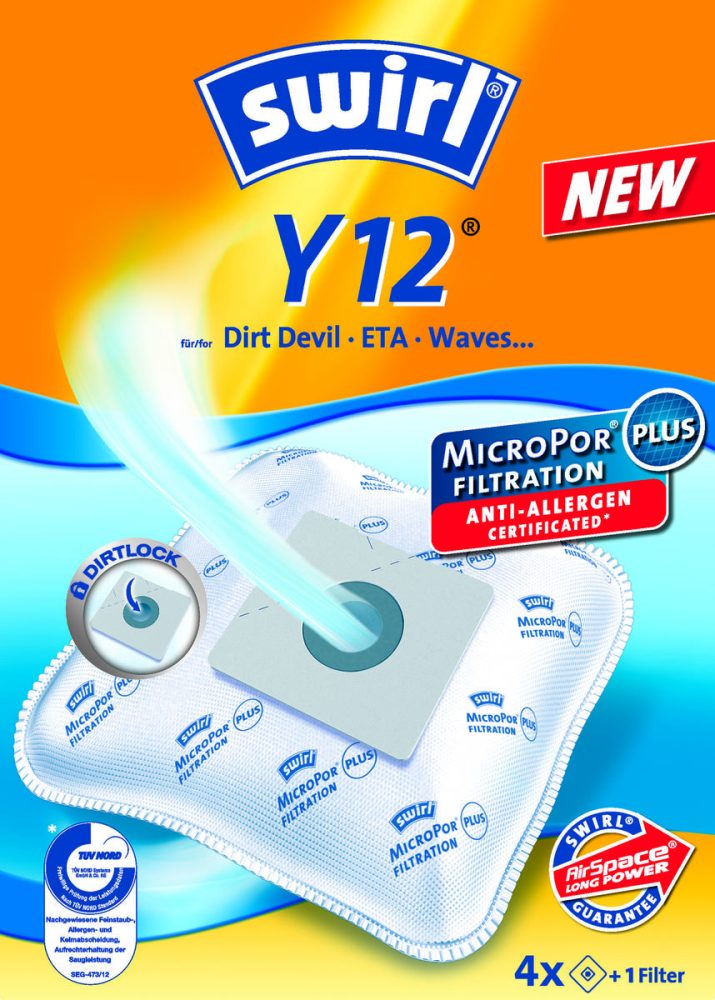 Swirl 205820 Y 12 Micropor Plus - Staubsaugerbeutel ()