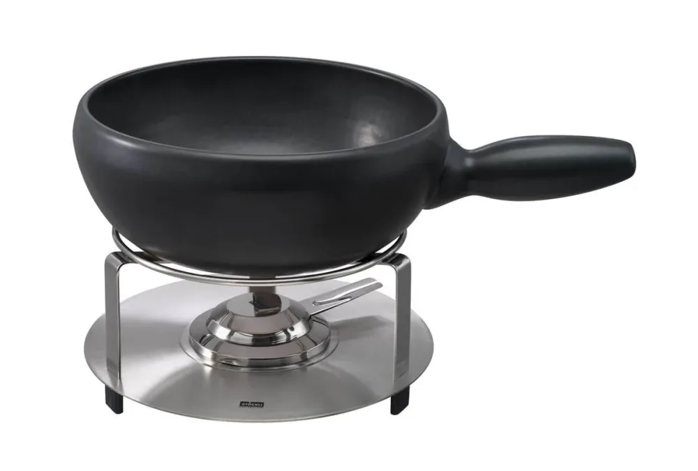Stöckli Atlantis Induktion Fonduegerät – Fondue Set – schwarz