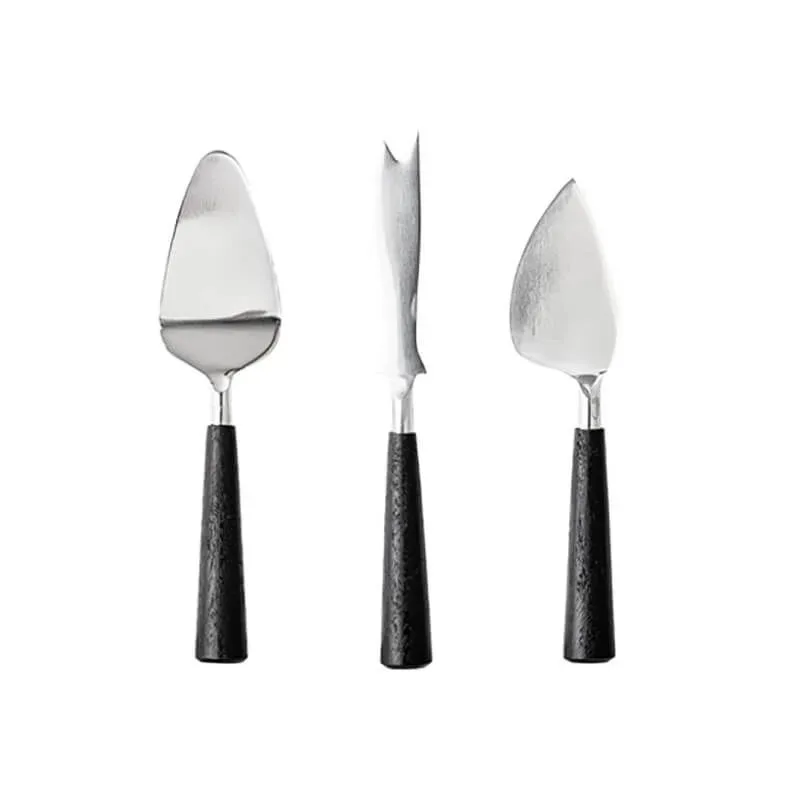 Bloomingville Käse Messer 3-tlg schwarz