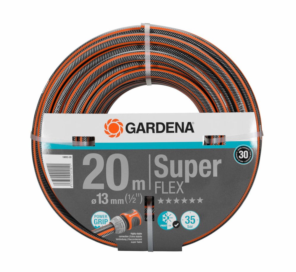 Gardena 18093-20 Premium SuperFLEX - Schlauch (Schwarz/Orange)