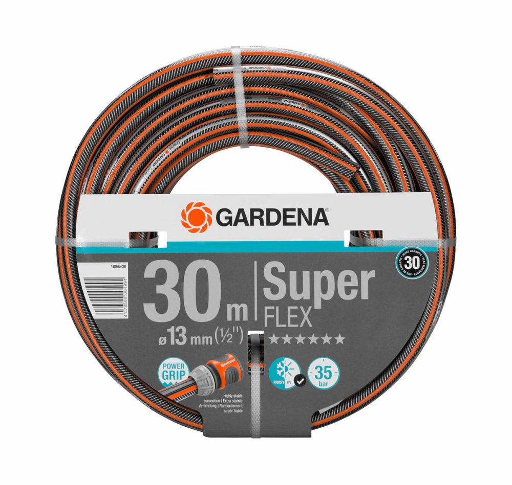Gardena 18096-20 Premium SuperFLEX - Schlauch (Schwarz/Orange)