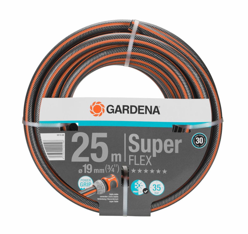 Gardena 18113-20 Premium SuperFLEX - Schlauch (Schwarz/Orange)