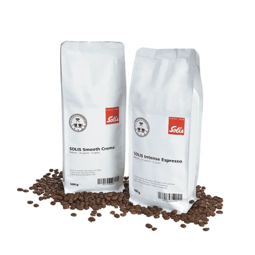 Solis Smooth Crema Kaffeebohnen – schwarz