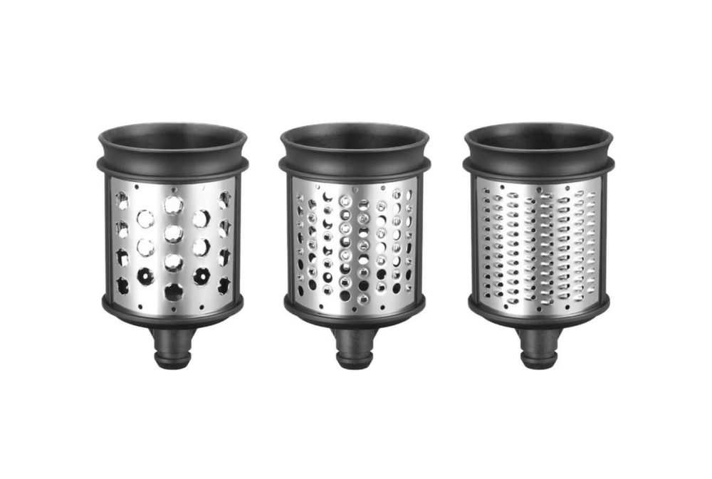 Kitchenaid - Trommelraffel Set 3-tlg, Chrom